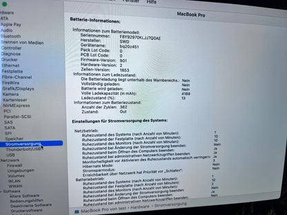 Macbook Pro 2019 13 Zoll - Silver